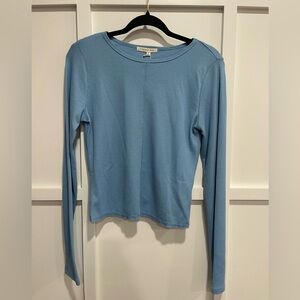 Copper Key Light Blue Long Sleeve Top